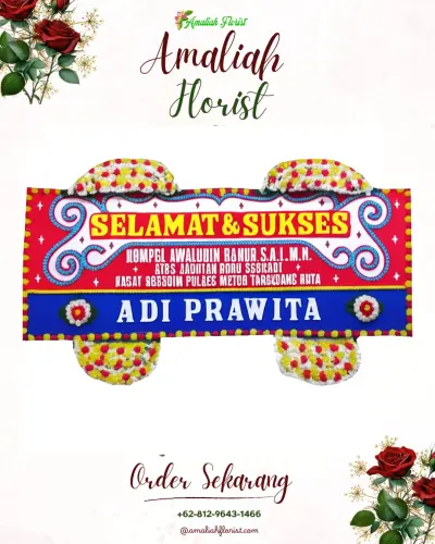 Karangan Bunga Ucapan Selamat di Salotellue